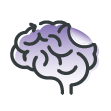 Brain with the text neurological conditions (affecting brain or nerves) impactong breathing ability below